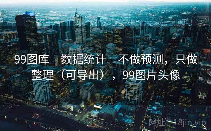 99图库｜数据统计｜不做预测，只做整理（可导出），99图片头像